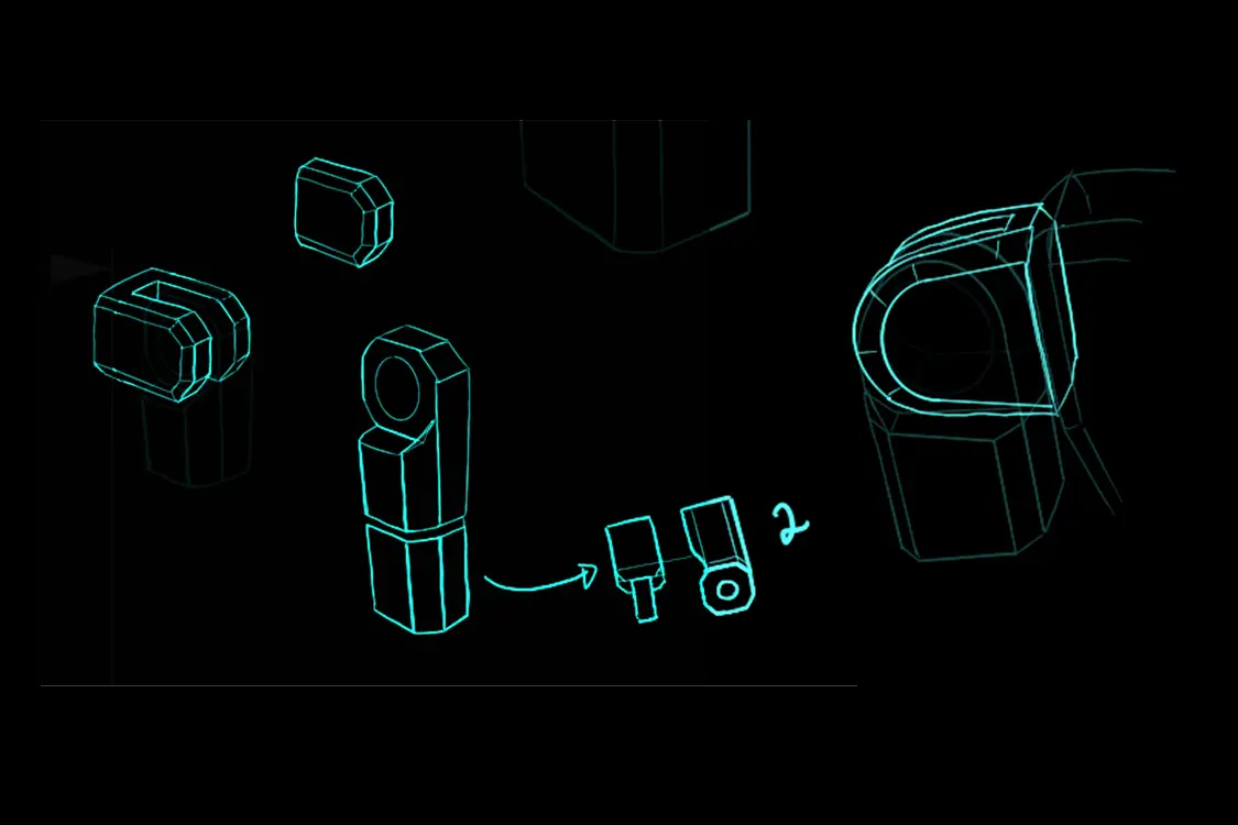 shoulder design sketches