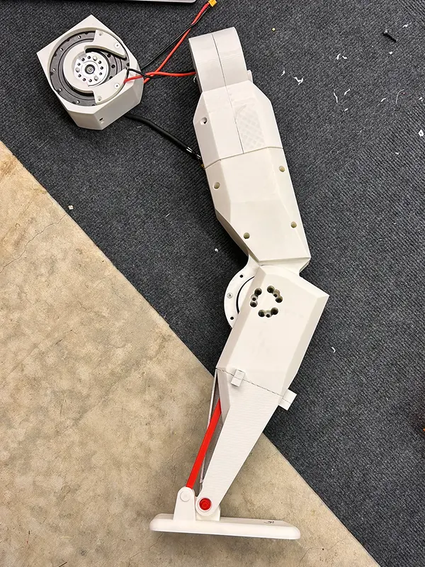 printed leg assembly