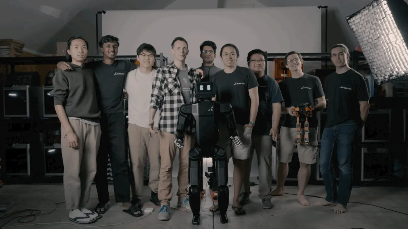 k-scale team with the k-bot